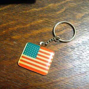 VFW American Flag Vintage Keyring
